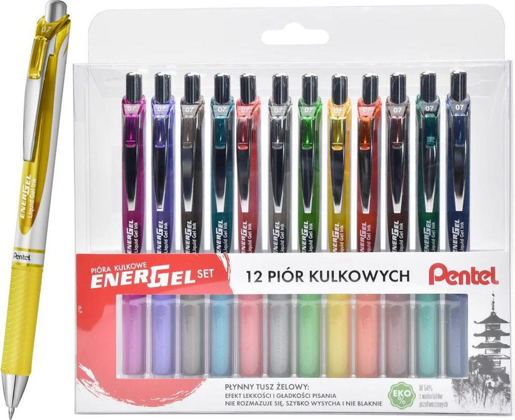 Satz Pentel Energel Kugelschreiber 12 Stück BL77-ST12PL