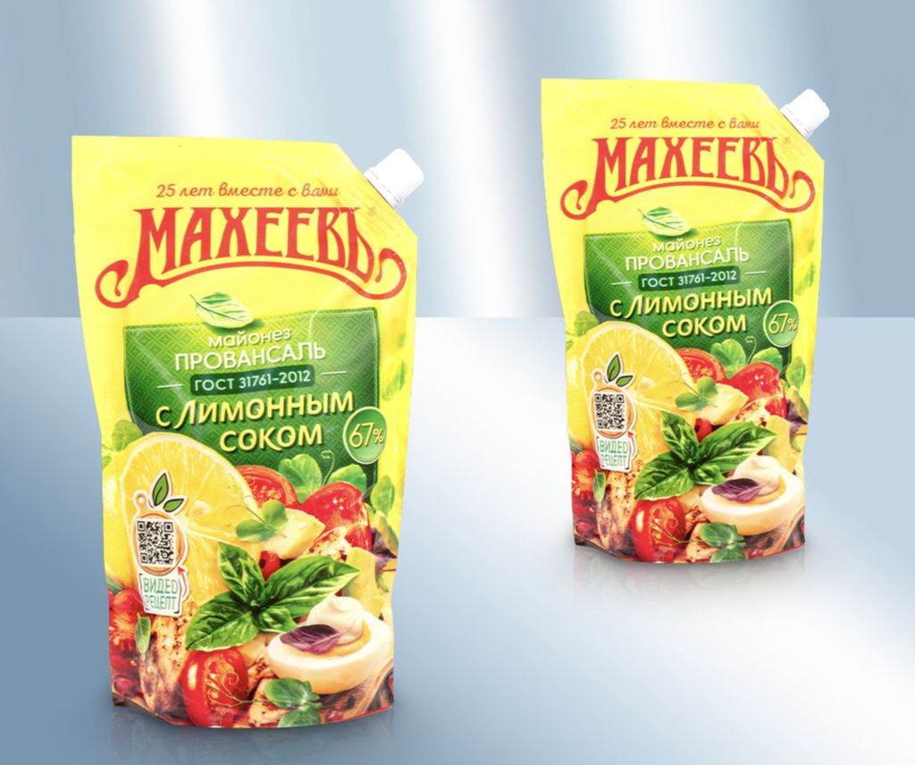 Maheev Mayonnaise Provansal mit Zitronensaft 380g Махеев Produktbild 