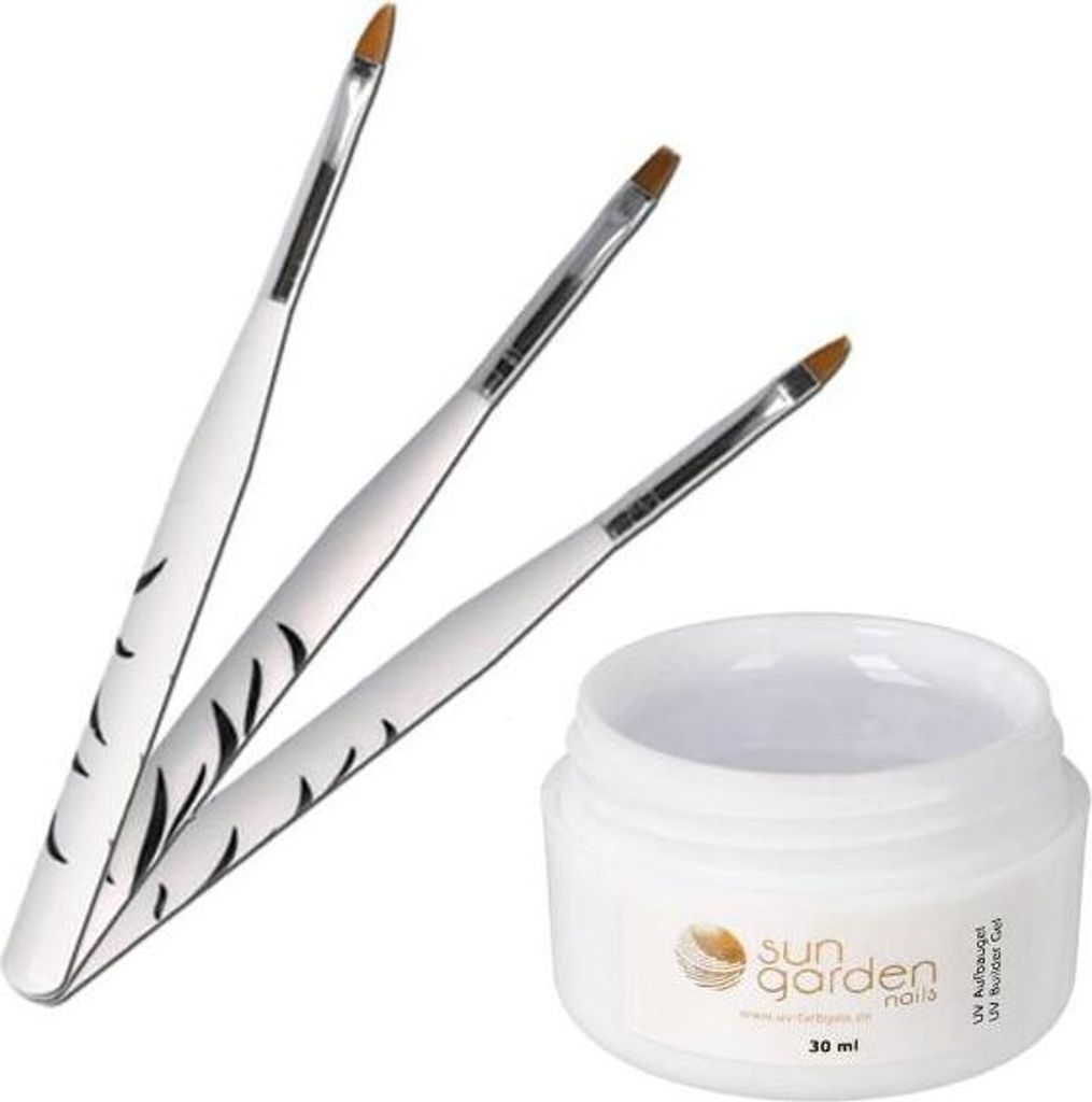 30 ml UV Classic Gel - Aufbaugel + 3 tlg Produktbild 