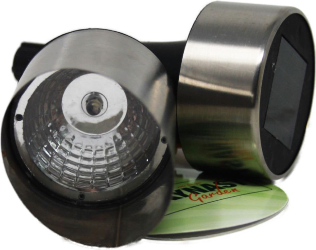 Kynast Garden LED Solar Spot Strahler in Silber mit Erdspieß