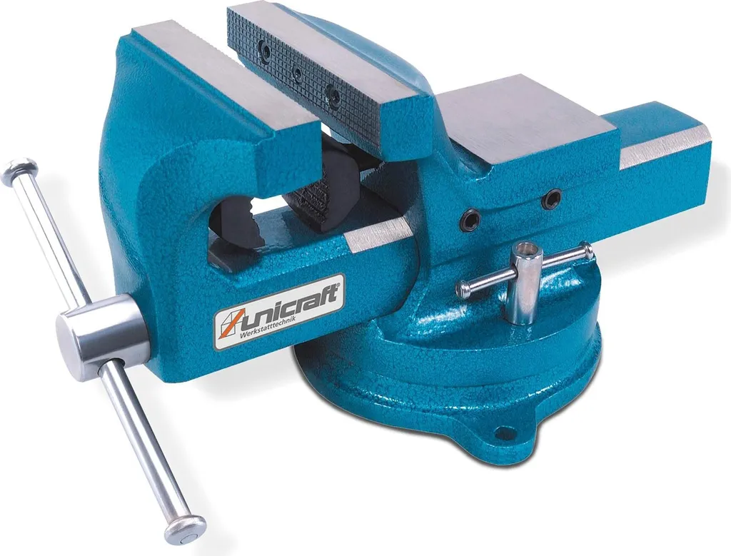 Étau d'établi professionnel 100 mm UNICRAFT avec serre-tube tournant
