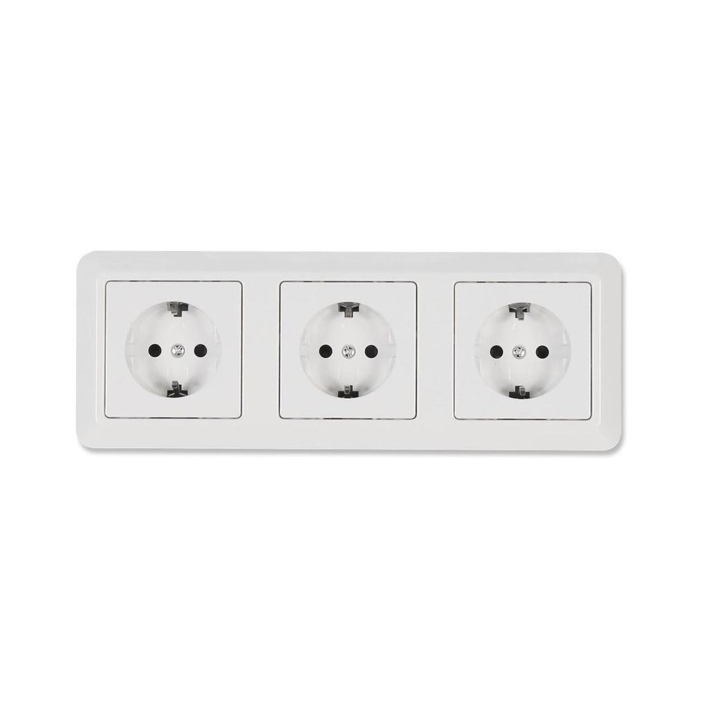 4-teiliges Steckdosen Set McPower Cup "Beginner 3S", weiß, Produktbild 