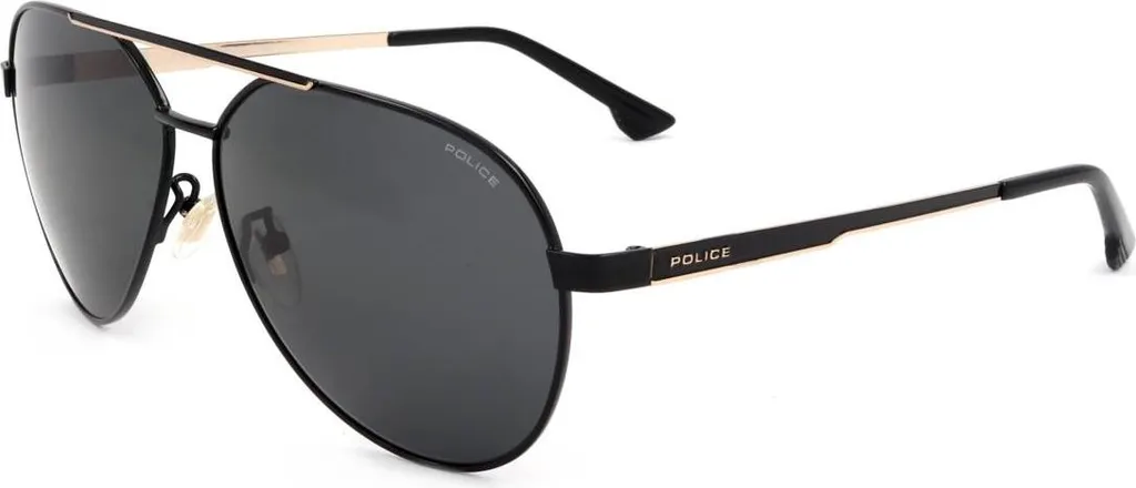 Lunettes de soleil Police SPLB37M 0304 Noir Brillant et Or Rose 61mm