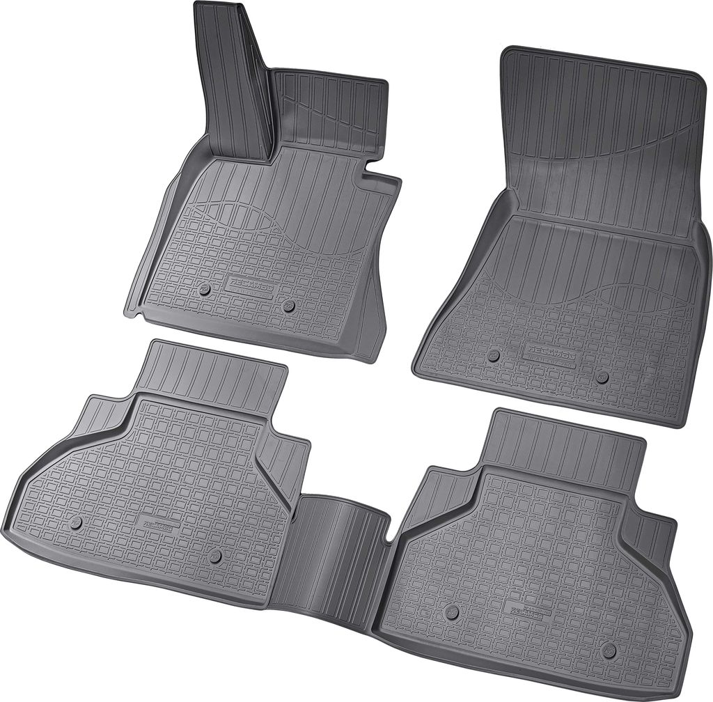 3D Gummi Fussmatten für BMW X6 F16 F86 | BJ 2014 - 2019 | passgenau mit Rand