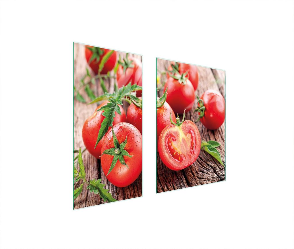 Glasschutzplatte 75x52 Tomaten