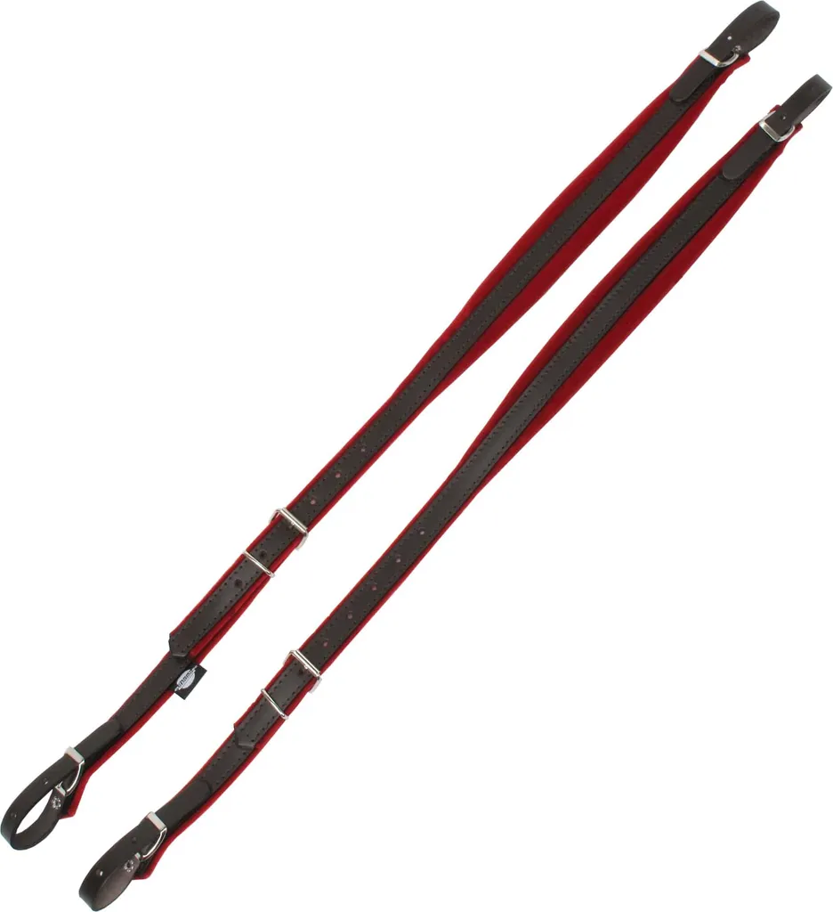 Sangles Proline accordéon 48 basses rouges en cuir confort