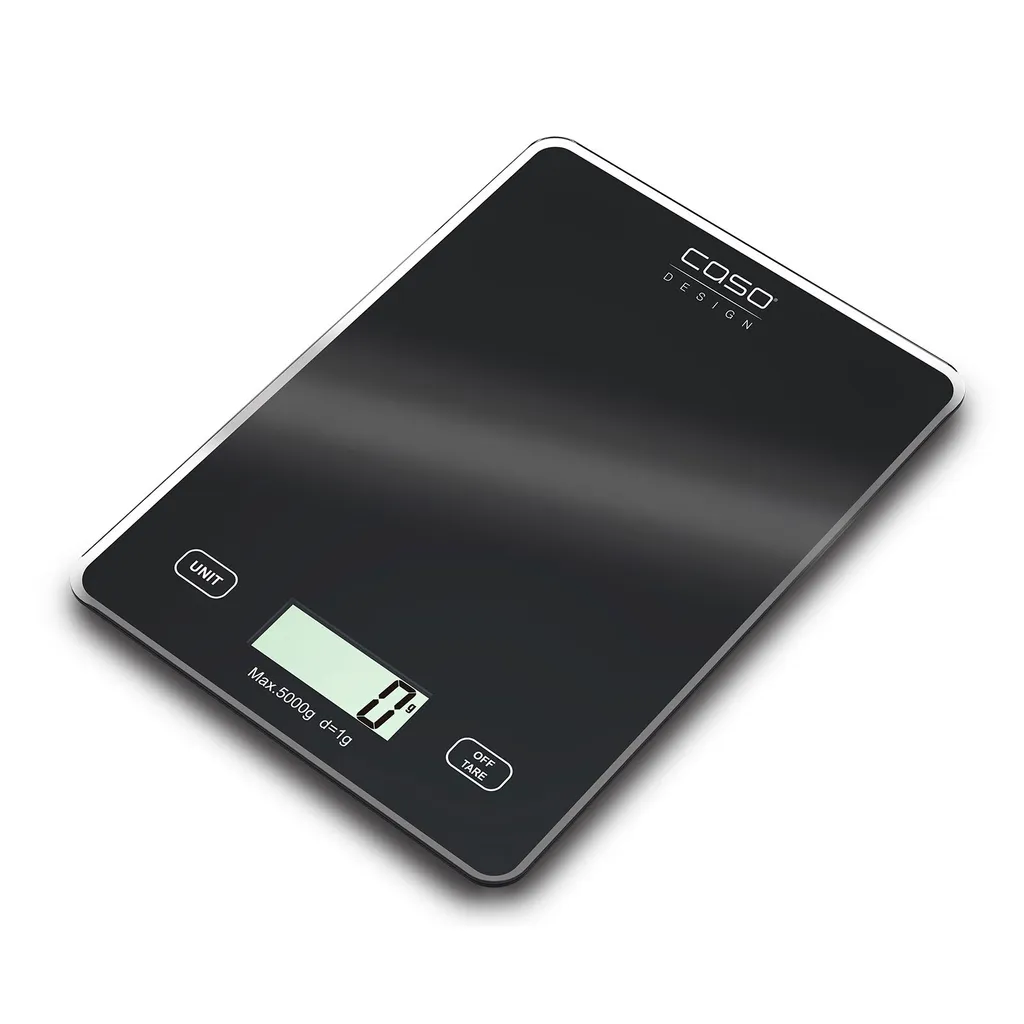 CASO Slim Balance de cuisine en acier inoxydable avec fonction de tare