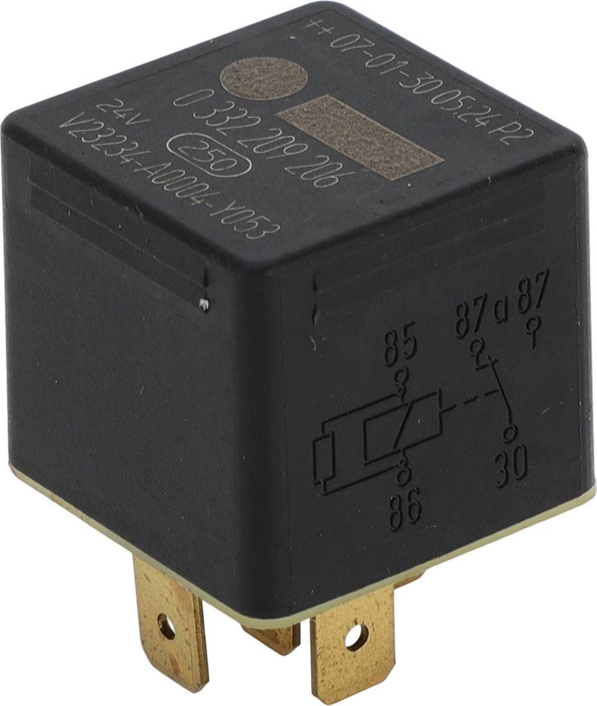 Universal Kfz-Relais - Auto Umschaltrelais Mini - 24V 20/10A 5 Pin für MAN Fahrzeuge Kunststoff Schwarz - 1 Stk