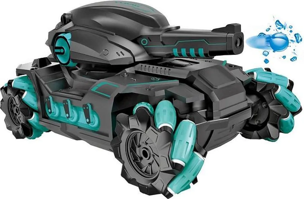 Maquette RC MaDe Tank lanceur de bombes à eau - Char télécommandé 28cm