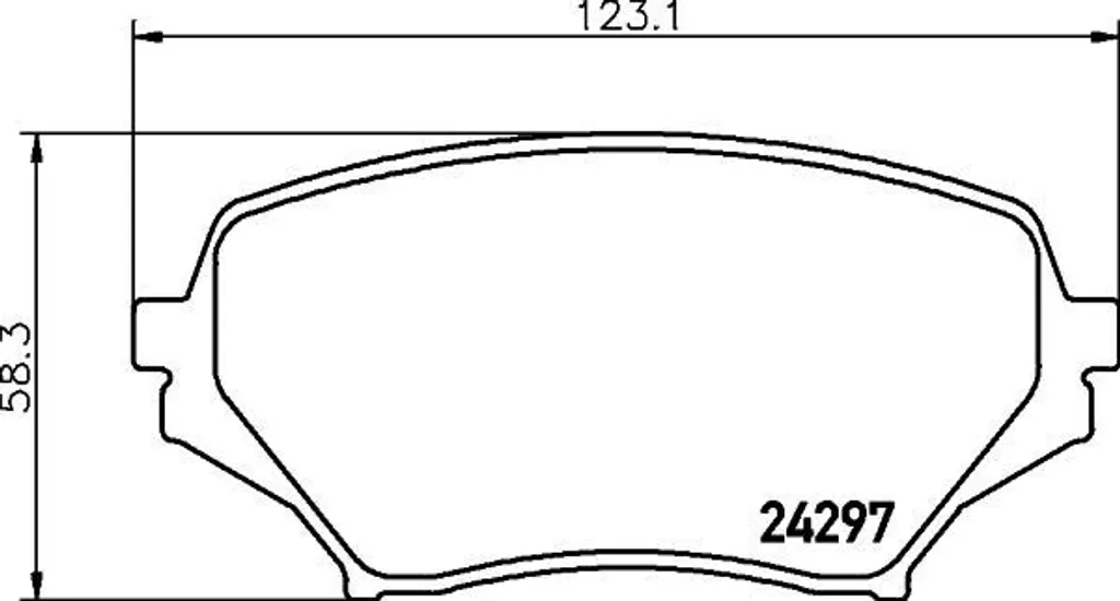 Jeu de plaquettes de frein à disque pour MX-5 NC HELLA 8DB 355 006-771