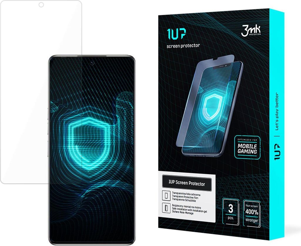 3mk Display Schutzfolie 1UP für Tecno Camon 30 Premier transparent Gaming (3 Stück)