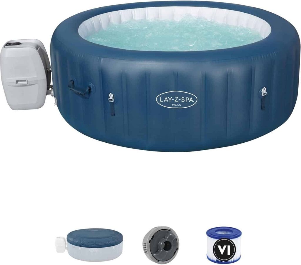 Spa Gonflable Lay-Z Milan Bestway, 4/6 Places, Rond Image du produit 