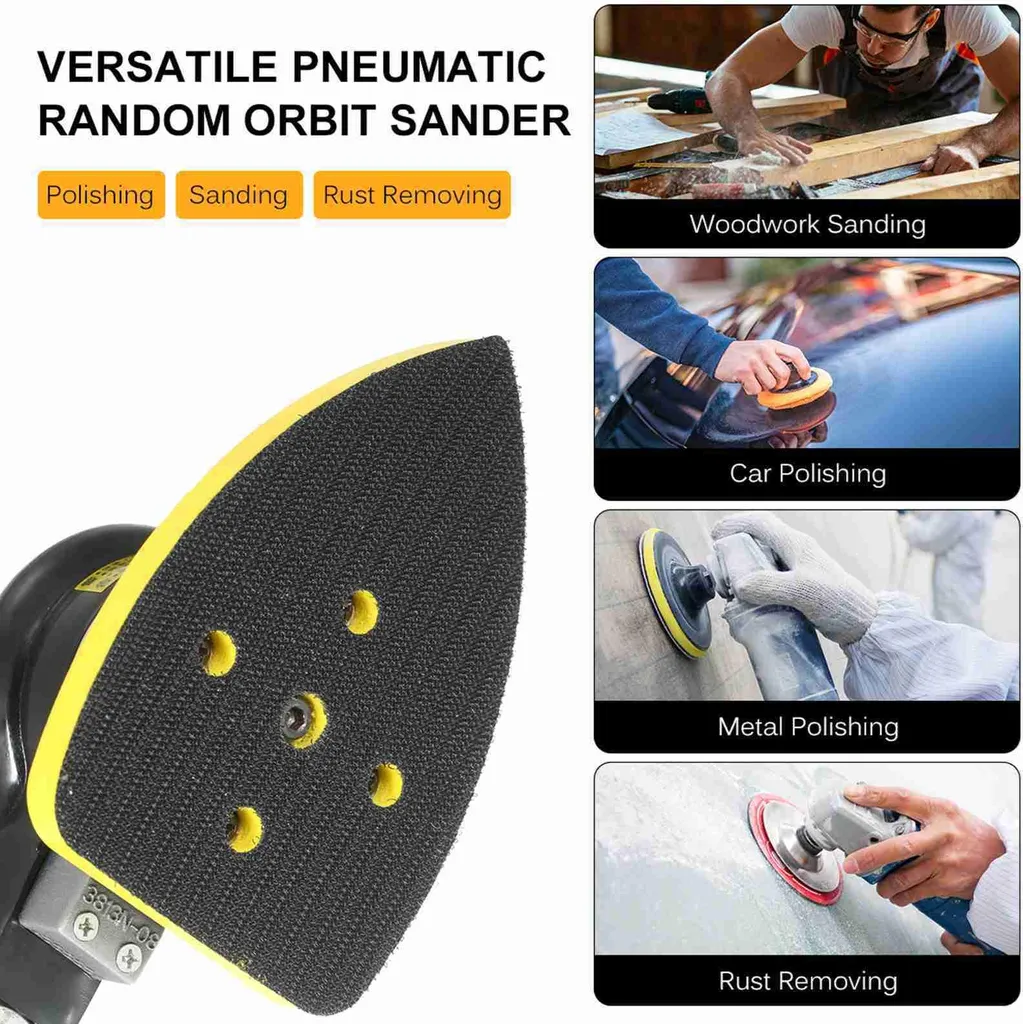 Ponceuse orbitale pneumatique compacte pour travaux de polissage fin - 5