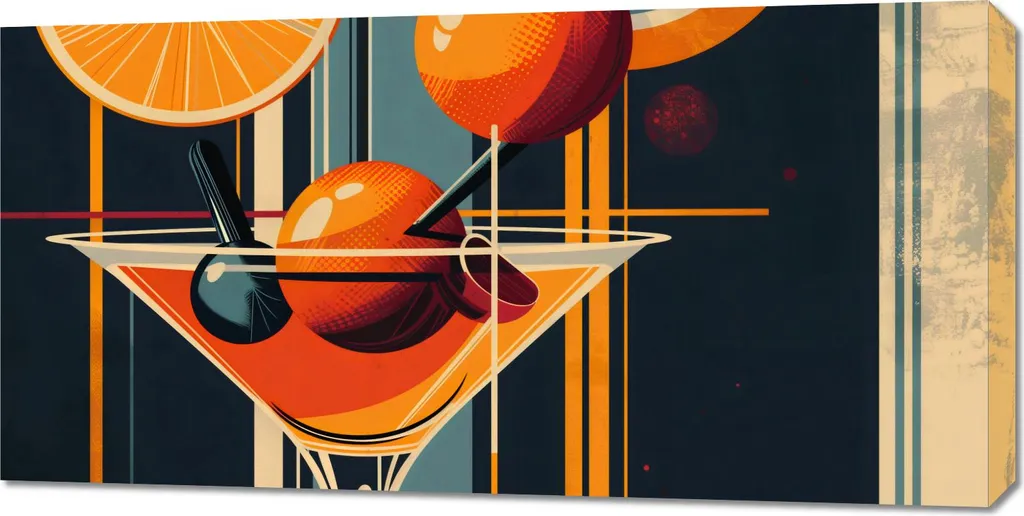 Relookez un Mur Vide avec l'Image Cocktail 100x50 cm Style Élégant
