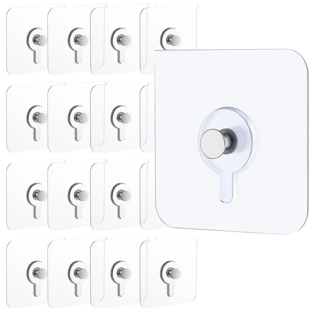 Set mit 30 selbstklebenden Haken für Küche und Bad, robust