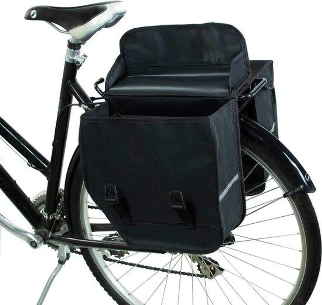 Double sacoche arrière de vélo étanche pour cyclotourisme et vélotaf