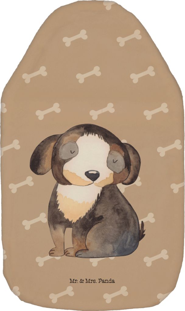 Mr. & Mrs. Panda Wärmflasche Hund Entspannen - Hundeglück - Geschenk, Süß, Sprüche, Wärmeflasche, Wärmekissen, Bettflasche, Plüsch, Liebe, ...