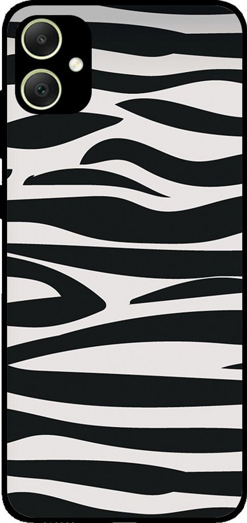 Handyhülle passend für Samsung Galaxy A05 mit Zebradruck - TPU Back Cover Case Zebradesign - Schwarz Weiß