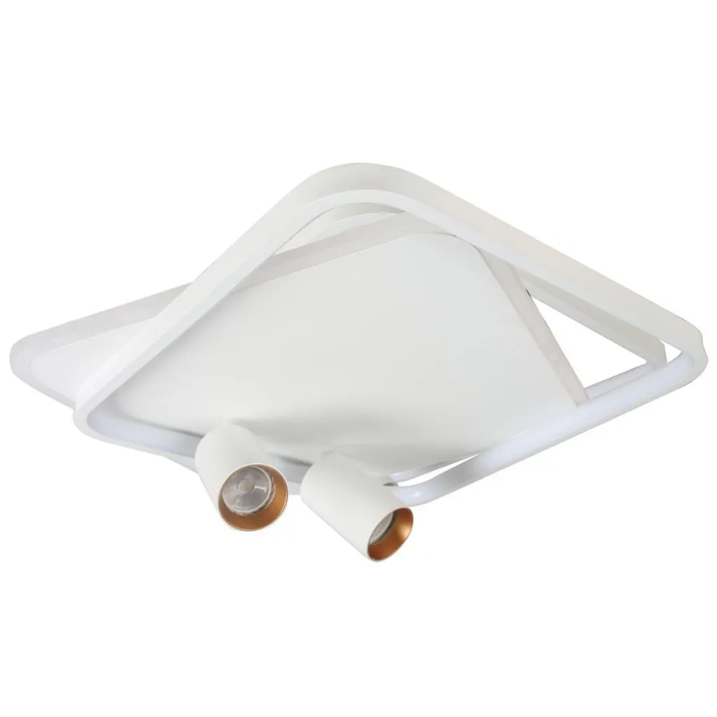 Plafonnier LED 36W à Couleur Variable et Double Projecteur GU10 Orientable
