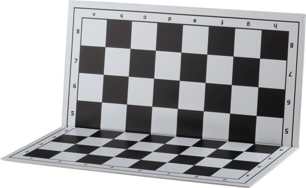 Échiquier pliable en plastique 36cm, noir/blanc Image du produit 