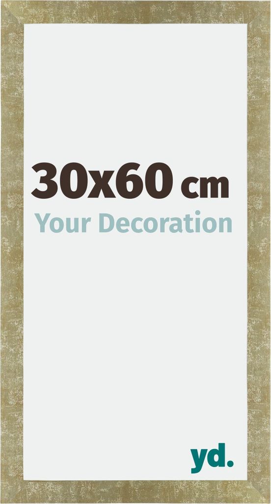 Bilderrahmen, 30x60 cm, Gold Antik, MDF, Mura