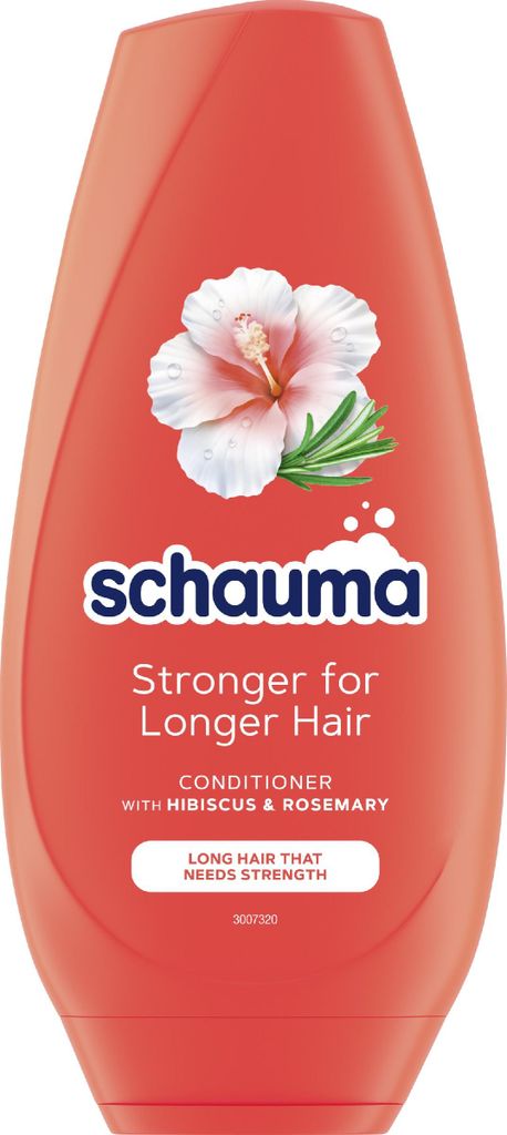 SCHAUMA Stronger for Longer Haarspülung für langes und geschwächtes Haar - Hibiskus & Rosmarin 250 ml