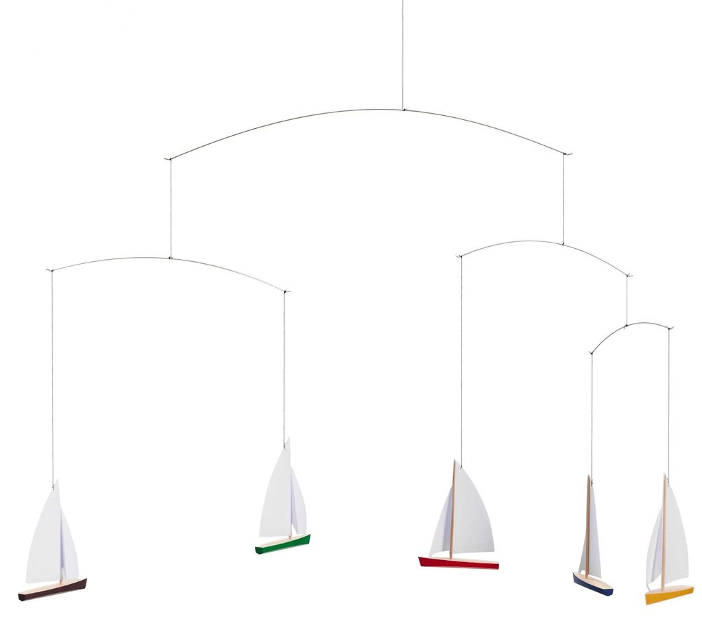 Flensted Mobiles Dinghy Regatta 5 mehrfarbig 35x65 cm Produktbild 