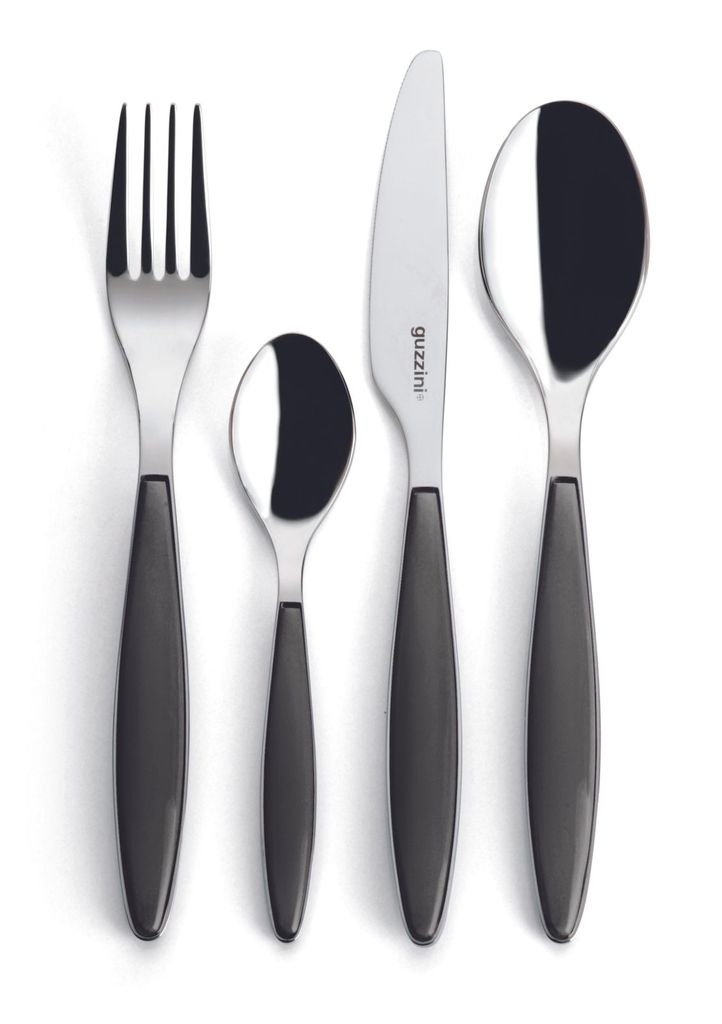 GUZZINI Feeling Besteck-Set 24 Teile Grau