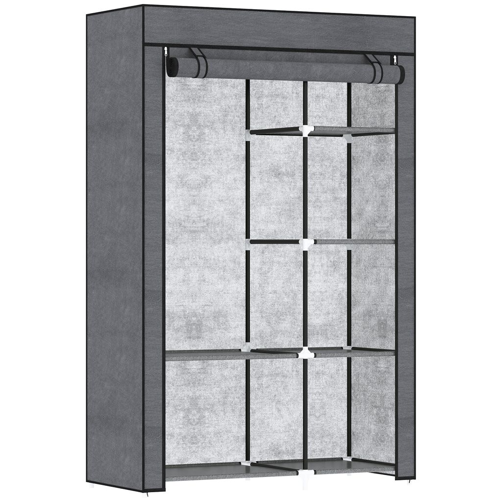 HOMCOM Armoire penderie multi-rangement - dim. 103L x 43l x Image du produit 