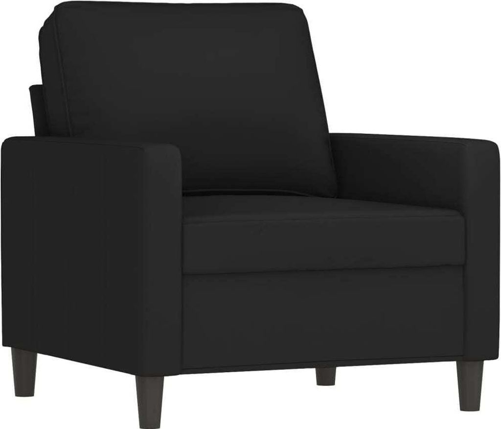 vidaXL Fauteuil noir 60 cm velours Image du produit 