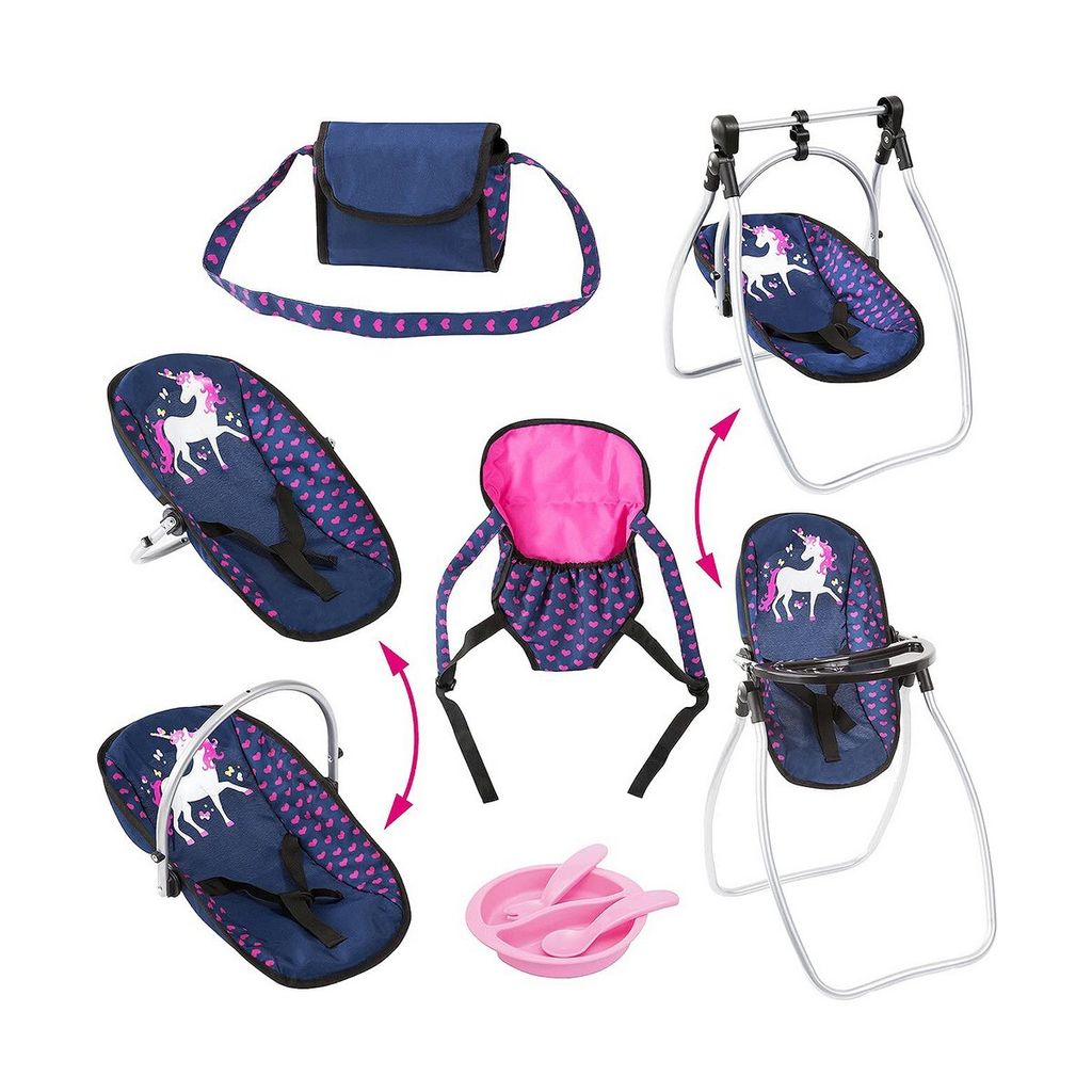 Bayer Design 63654AB Puppenzubehör Set, Puppenhochstuhl, Produktbild 