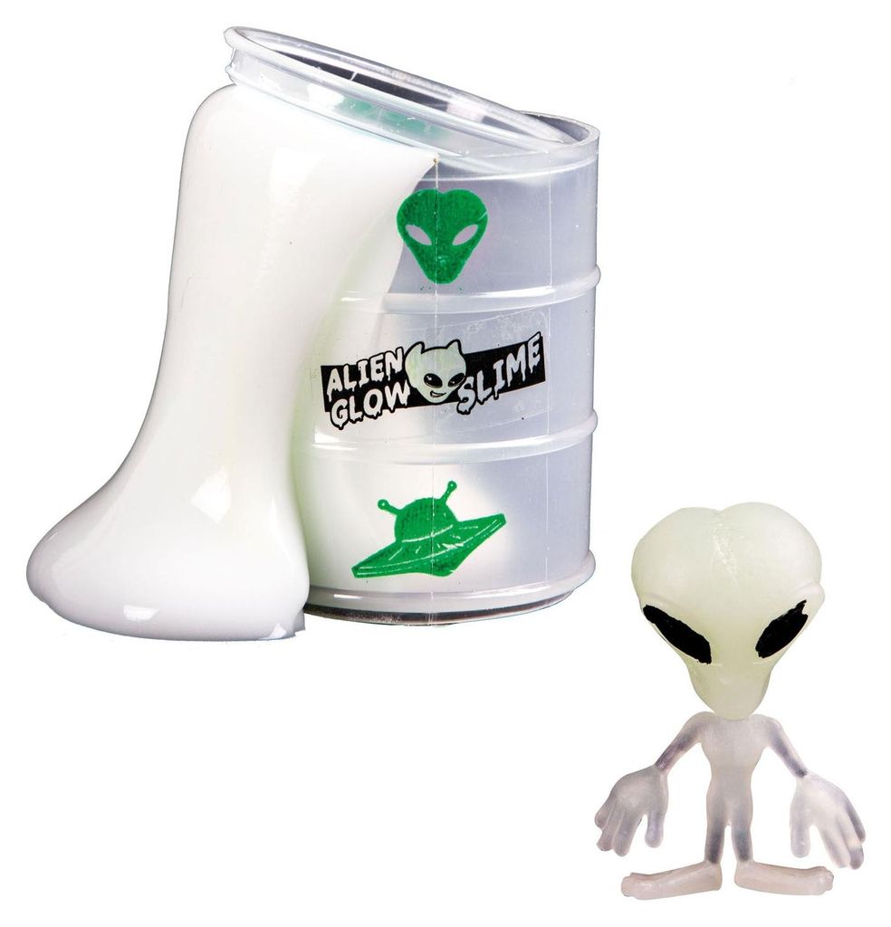 Toi-Toys 35808A - GLOW N FUN Ölfass mit Schleim & Alien Produktbild 