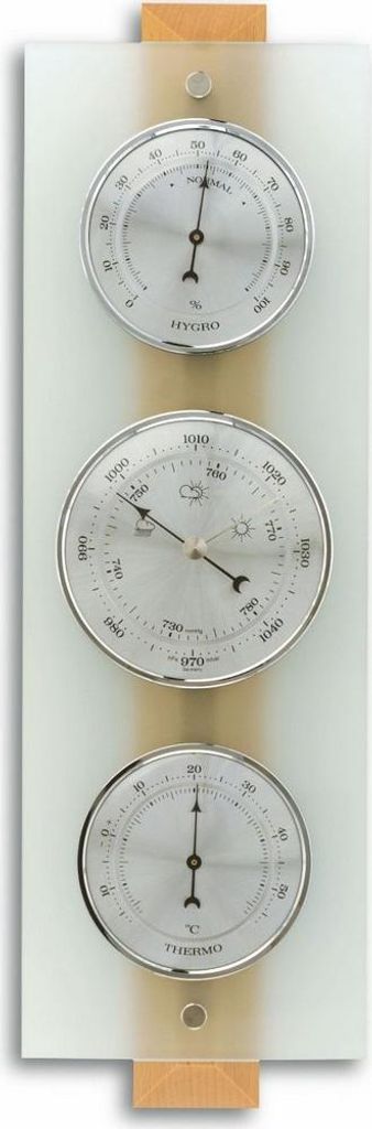 TFA - Analoge Wetterstation aus Glas 20.1067 - natur grau Produktbild 