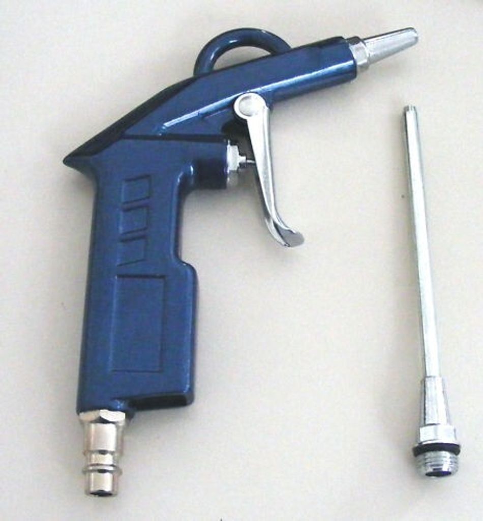 Druckluft Ausblaspistole mit Zusatzdüse (100 mm)