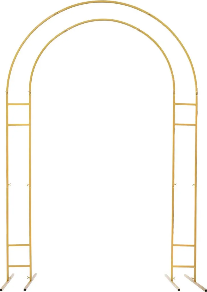 Arche de fond stable en métal doré pour éviter la chute de vos décorations