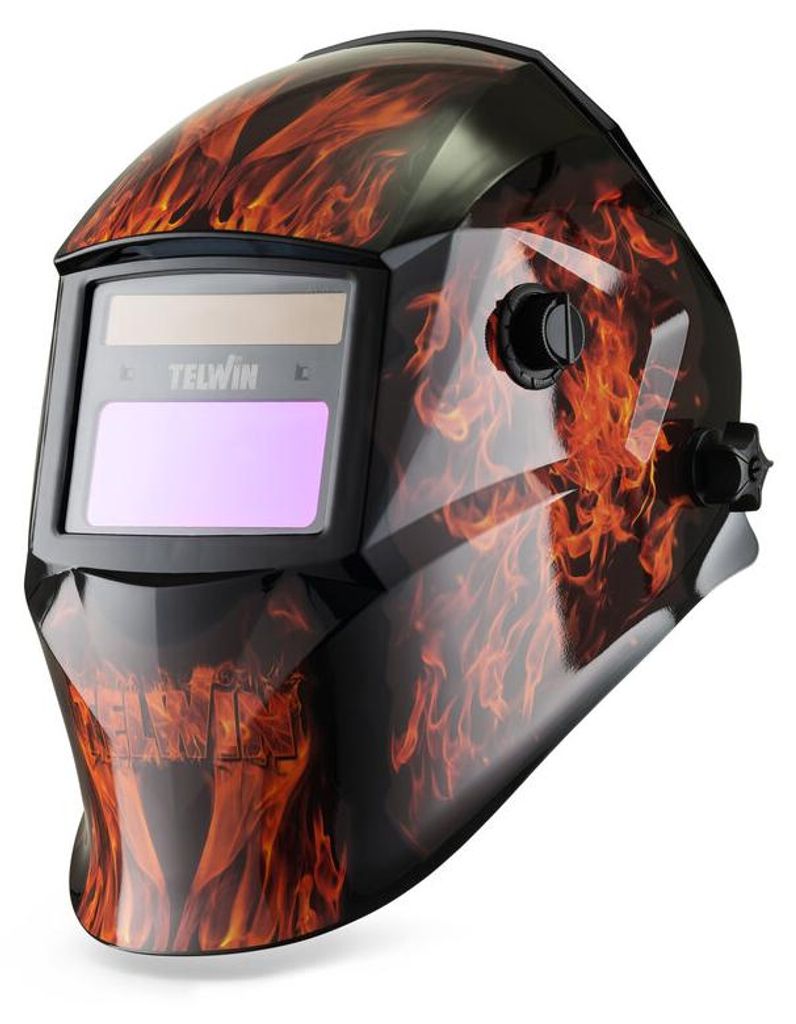 Telwin 804235 Selbstverdunkelnder Maskenhelm MMA MIG-MAG WIG DIN 4/9 ÷ 13