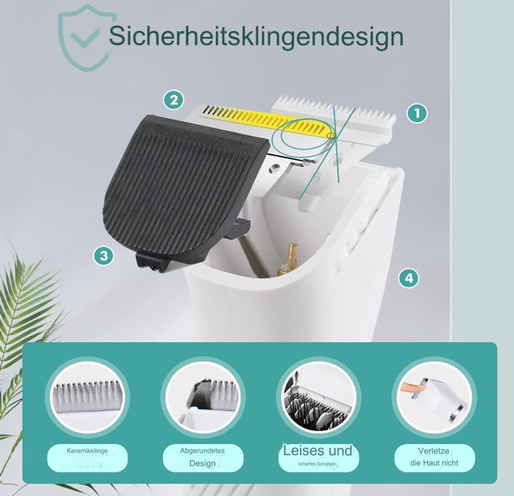 Leise Hundeschermaschine, Profi Schermaschine für Hunde Produktbild 2