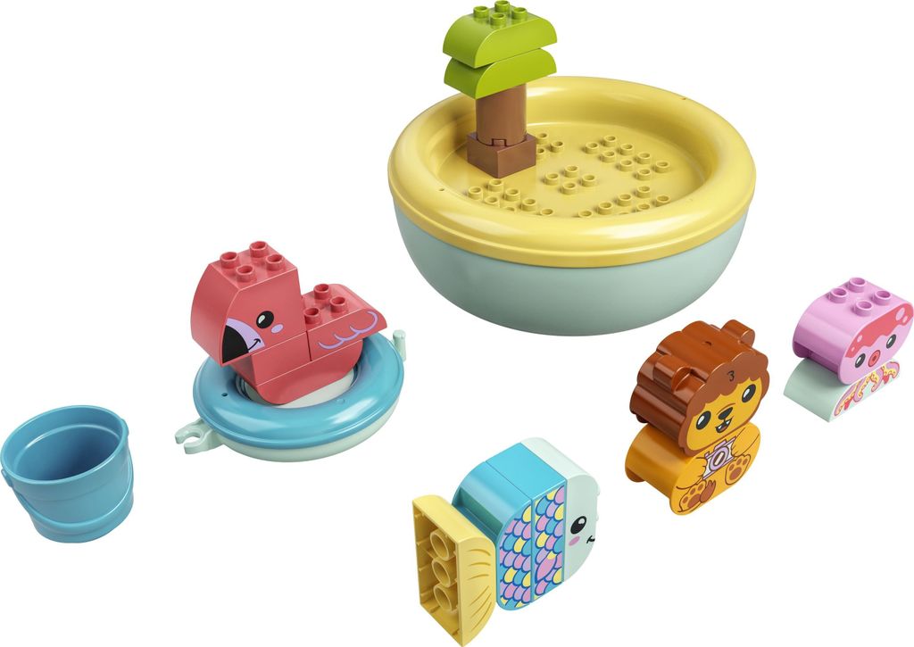 Badplezier: Drijvend eiland met dieren - DUPLO® LEGO 10966 Productafbeelding 