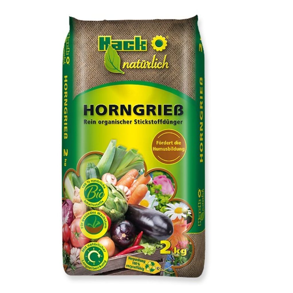 Hack Universaldünger Horngrieß rein organischer Stickstoffdünger 2 kg