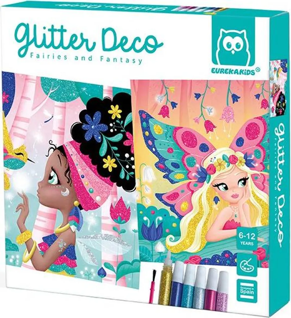 Kit créatif Fées scintillantes EurekaKids avec carton fantaisie DIY