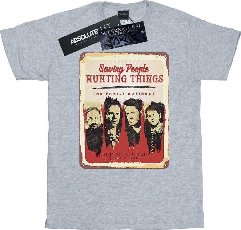 Supernatural - T-Shirt für Damen BI44377 (XL) (Grau)