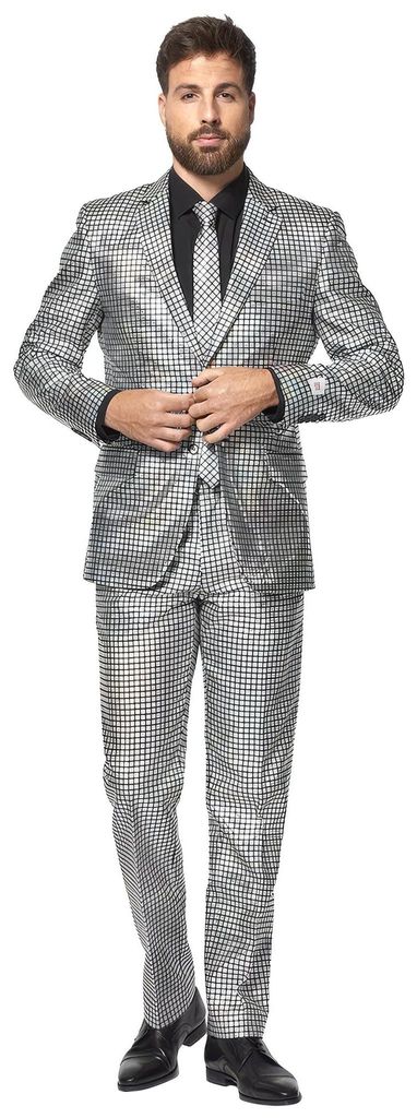 Discoballer Kostüm Anzug - für Karneval Halloween Größe: 56 Produktbild 