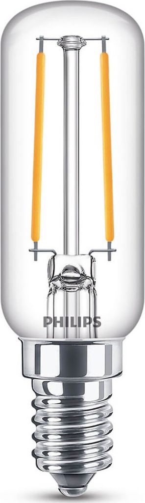 A close-up studio shot of a Philips LED light bulb.