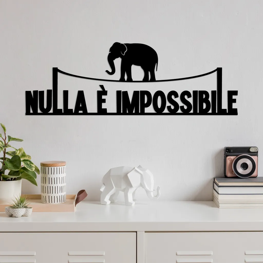 Decorazione Parete Wallity Metallo Nero 100% - 60x20 cm Offerta