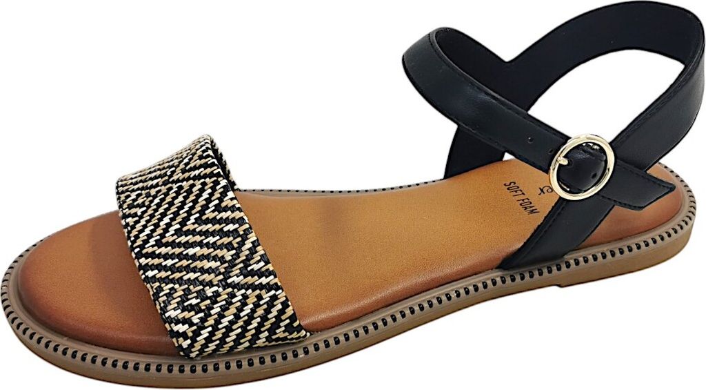 s.Oliver  Damenschuhe Sandalette Schwarz Freizeit, Produktbild 