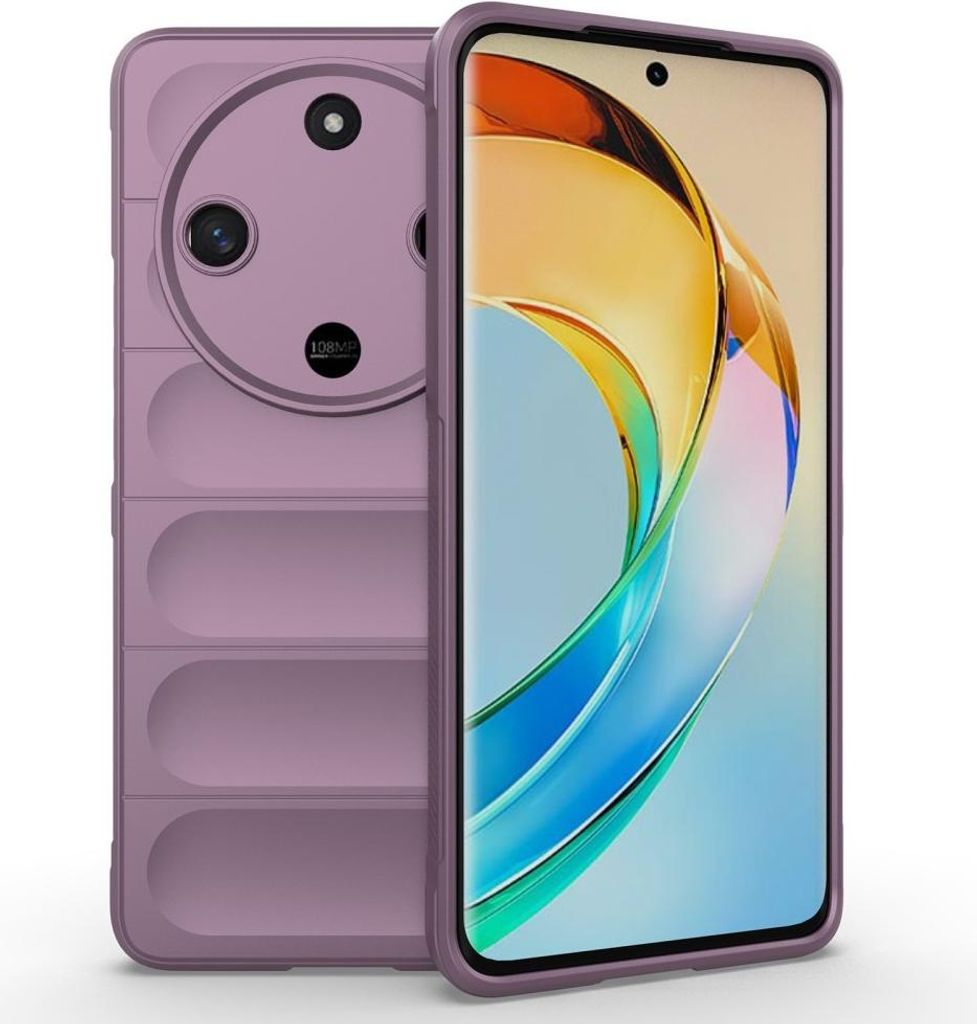 Honor Magic6 Lite Hülle - Coverup Hands-On Rugged Back Cover - Violett