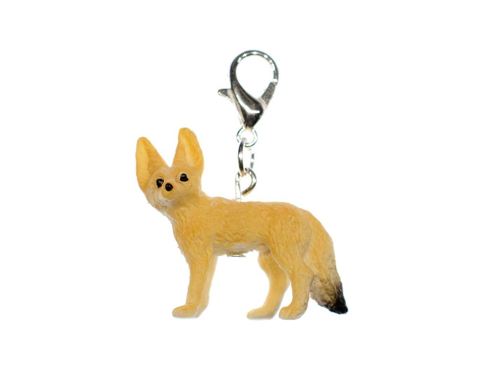 Wüstenfuchs Charm Anhänger Bettelarmband Miniblings Wald Tier Fuchs Fennek Gummi