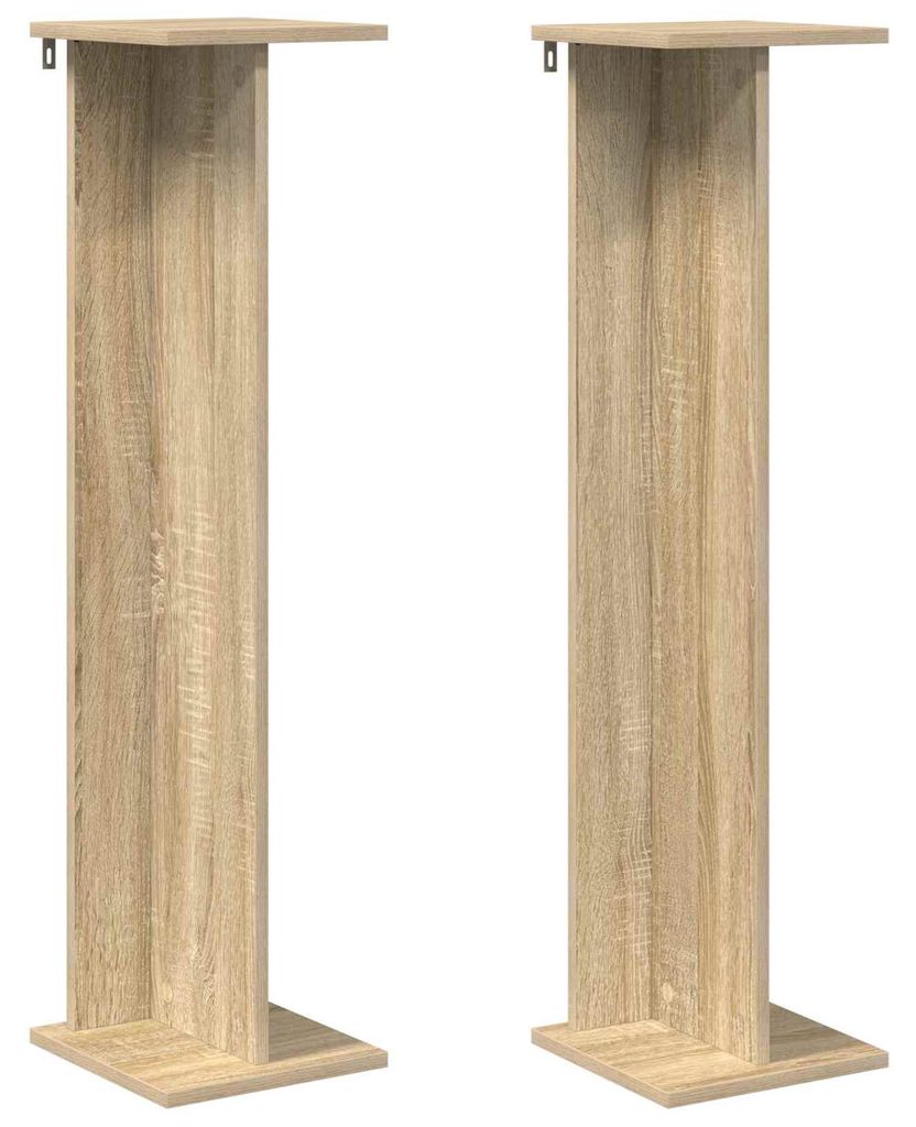 vidaXL Pflanzenständer 2 pcs Sonoma-Eiche 25 x 25,5 x 100,5 cm
