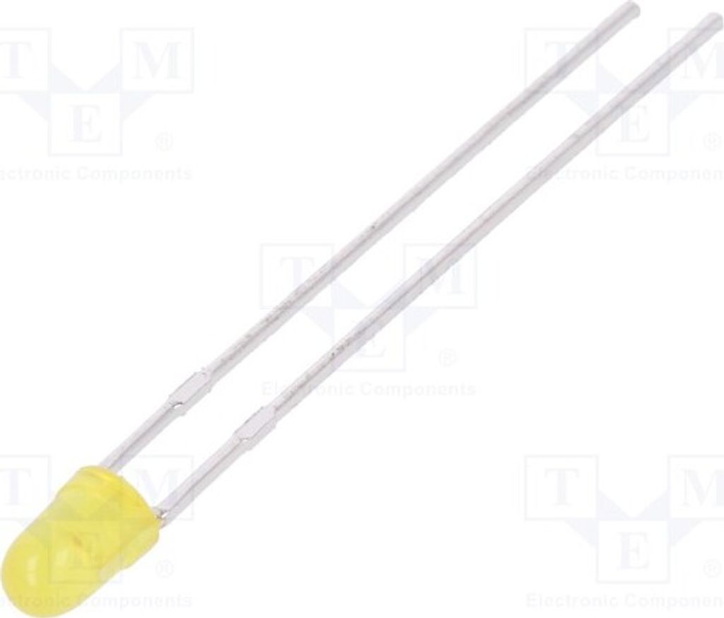 5x LED 50° gelb 8÷15mcd 3mm Anz. Ausg: 2 L-7104YD LED Dioden THT 3mm