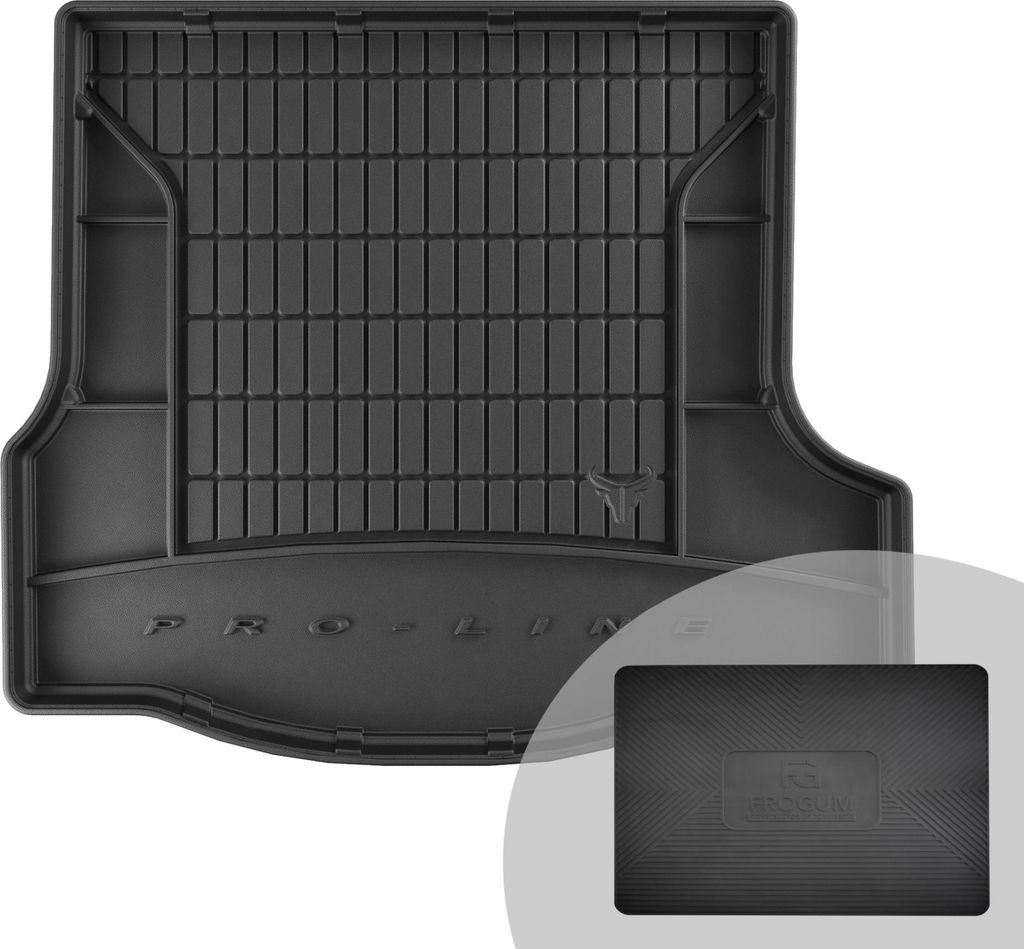 FROGUM ProLine 3D Gummimatte Exklusive Auto Kofferraummatte Kofferraumwanne für Dacia Logan II 2012-2020